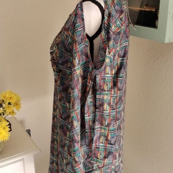 NWT Francesca's Blue Rain Embellished Shift Dress - Picture 5 of 15